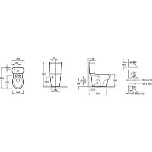 Чаша унитаза Jacob Delafon Ove белый 19974W-00 Чаша унитаза Jacob Delafon Ove белый 19974W-00, 2