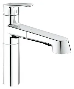 Смеситель для кухни с выдвижным изливом Grohe Europlus II хром 33933002 Смеситель для кухни с выдвижным изливом Grohe Europlus II хром 33933002, 1
