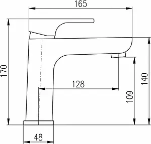 Смеситель для раковины Rav Slezak Yukon хром YU128.5 Смеситель для раковины Rav Slezak Yukon хром YU128.5, 2