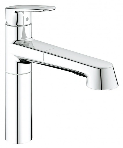 Смеситель для кухни с выдвижным изливом Grohe Europlus II хром 33933002