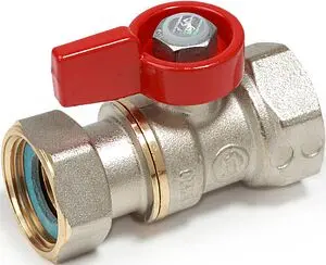 Кран шаровый с накидной гайкой ½"в x ½"нг Giacomini R251PX012 Кран шаровый с накидной гайкой ½"в x ½"нг Giacomini R251PX012, 1