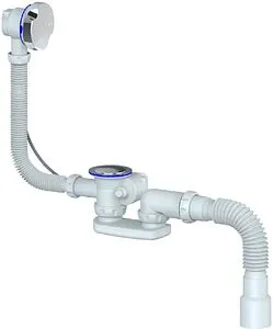 Слив-перелив для ванны Unicorn нержавеющая сталь S102 Слив-перелив для ванны Unicorn нержавеющая сталь S102, 1