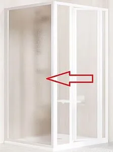 Боковая стенка 800мм прозрачное, матовое стекло Ravak Supernova PSS-80 94040100ZG, 1