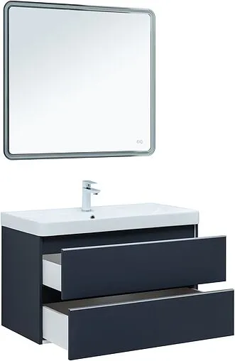 Тумба под умывальник подвесная Aquanet Вега 90 маренго 00329592