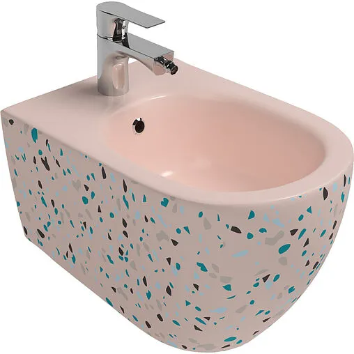 Биде подвесное ISVEA Infinity Terrazzo лососевый 10NF41001SV-2S-TRZ