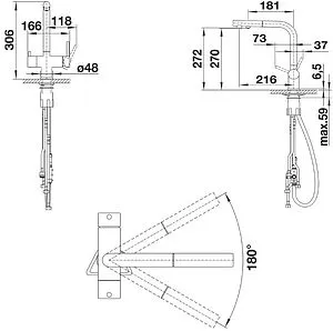 Смеситель для кухни с подключением к фильтру Blanco Fontas-S II алюметаллик/хром 525201 Смеситель для кухни с подключением к фильтру Blanco Fontas-S II алюметаллик/хром 525201, 2