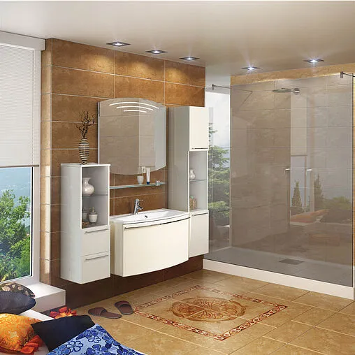 Шкаф-пенал подвесной Aquaton Севилья 35 белый жемчуг 1A126703SEG30