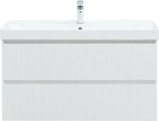 Тумба под умывальник подвесная Aquanet Альтера 100 белый матовый 00337157