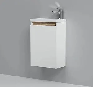 Тумба под умывальник подвесная Am.Pm X-Joy 45 белый/светлое дерево M85AFHX0451WG, 4