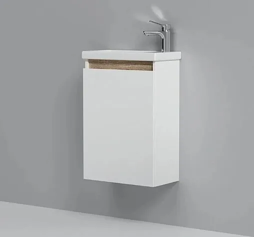 Тумба под умывальник подвесная Am.Pm X-Joy 45 белый/светлое дерево M85AFHX0451WG