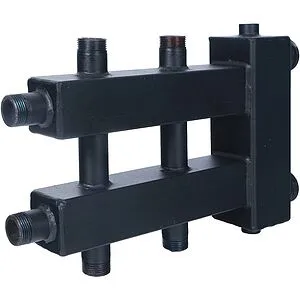 Распределительный коллектор 3 контура с гидрострелкой 1½&quot;н x 1&quot;н Rommer RDG-0018-024013, 4