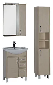 Шкаф-пенал напольный Aquanet Донна 35 R дуб светлый 00168934, 3