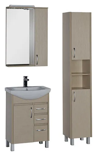 Шкаф-пенал напольный Aquanet Донна 35 R дуб светлый 00168934