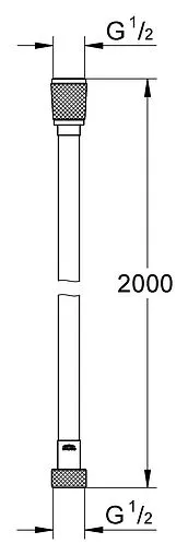 Шланг для душа Grohe Silverflex 175см хром 28388000