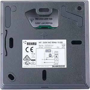 Проводной комнатный терморегулятор НЗ 230В Rehau Nea HT белый 13372301001, 4