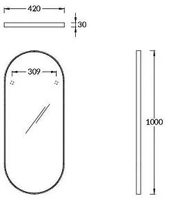 Зеркало Kerama Marazzi Cono 42 белый CO.mi.P.42\WHT Зеркало Kerama Marazzi Cono 42 белый CO.mi.P.42\WHT, 2