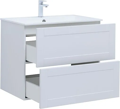 Тумба под умывальник подвесная Aquanet Терра 80 белый матовый 00313234