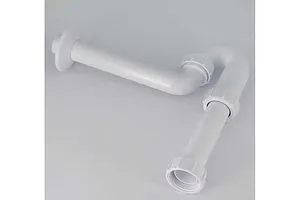 Сифон трубный для раковины Mc Alpine белый MRW8, 4