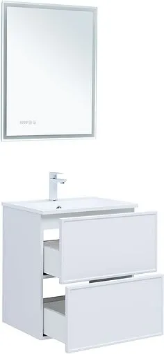 Тумба-умывальник Aquanet Арт 60 белый матовый 00313254+00306390