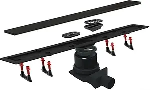 Лоток душевой Set 750мм h=62мм 0.8л/сек Pestan Confluo Frameless Black Glass Line 750 13701205 Лоток душевой Set 750мм h=62мм 0.8л/сек Pestan Confluo Frameless Black Glass Line 750 13701205, 3