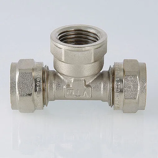 Тройник компрессионный переходной 32мм x 1¼"в x 32мм Valtec VTm.332.N.320732