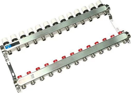 Группа коллекторная без расходомеров 13 отводов 1&quot;в/в x ¾&quot;ек Uni-fitt TECHNO 451W4313