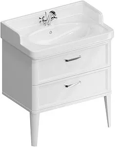 Тумба-умывальник напольная Kerama Marazzi Pompei 80 белый PO.N.80.2\WHT+PO.wb.80 Тумба-умывальник напольная Kerama Marazzi Pompei 80 белый PO.N.80.2\WHT+PO.wb.80, 1