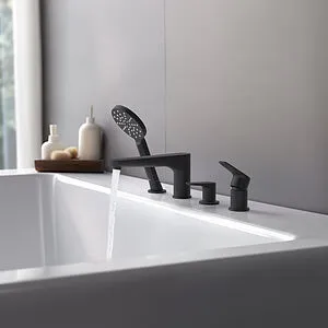 Смеситель на борт ванны на 4 отверстия Aquatek Бетта чёрный матовый AQ1148MB Смеситель на борт ванны на 4 отверстия Aquatek Бетта чёрный матовый AQ1148MB, 5