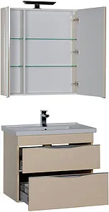 Шкаф-зеркало Aquanet Эвора 80 сливочный 184017 Шкаф-зеркало Aquanet Эвора 80 сливочный 184017, 4