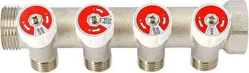 Коллектор регулирующий проходной 4 отвода 1&quot;в/н x ½&quot;к Uni-fitt 404N4240