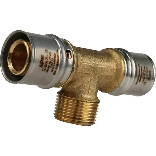 Тройник пресс переходной 26мм x ¾&quot;н x 26мм Stout SFP-0008-263426