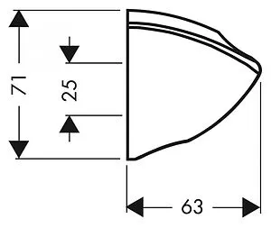Держатель ручного душа Hansgrohe Porter С хром 27521000, 2