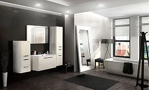 Зеркало с подсветкой Aquaton Валенсия 110 с подогревом 1A124602VA010, 4