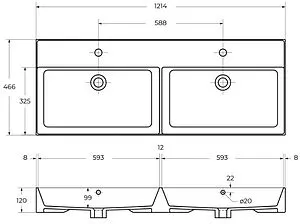 Консоль с умывальником подвесная Cezares Cadro 120 чёрный/белый CADRO-120/46/58-2C-SO-MET-ST+CADRO-120-MENS-BIANCO+CADRO-120-MENS-BIANCO Консоль с умывальником подвесная Cezares Cadro 120 чёрный/белый CADRO-120/46/58-2C-SO-MET-ST+CADRO-120-MENS-BIANCO+CADRO-120-MENS-BIANCO, 3