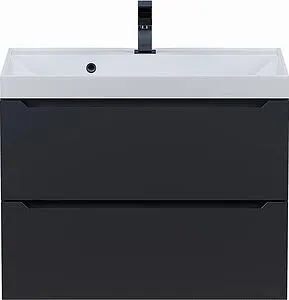 Тумба-умывальник подвесная Uperwood UPD Tanos 70 чёрный матовый 291020253 Тумба-умывальник подвесная Uperwood UPD Tanos 70 чёрный матовый 291020253, 1