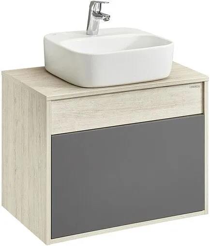 Тумба-умывальник подвесная Aquaton Лофт Урбан 65 графит/орегон 1A2540K4LQX60