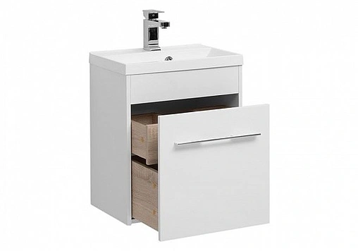 Тумба под умывальник подвесная Aquanet Августа 50 белый 00210023