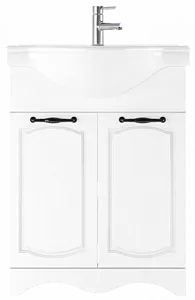 Тумба под умывальник напольный Домино Rich 60 белое дерево DR6016T, 3