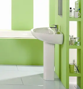 Раковина Jacob Delafon Patio 66 белый E1998G-00 Раковина Jacob Delafon Patio 66 белый E1998G-00, 5