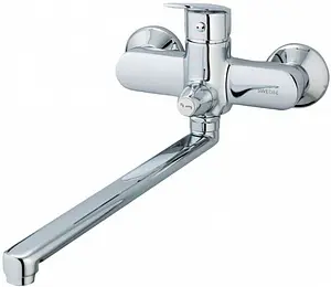 Смеситель для ванны с длинным изливом Swedbe Ares хром 1950 Смеситель для ванны с длинным изливом Swedbe Ares хром 1950, 1