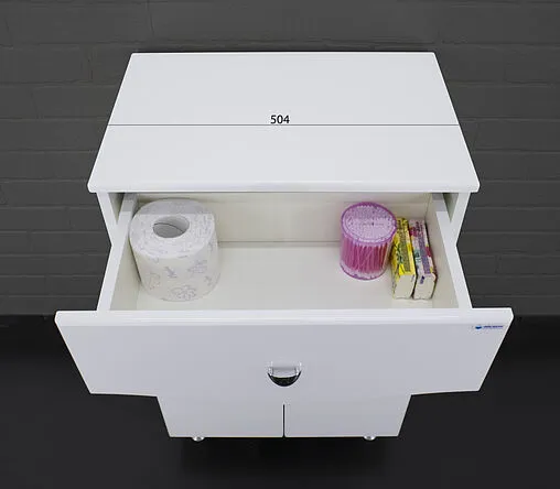 Комод напольный Айсберг Волна 50 белый DA1001K