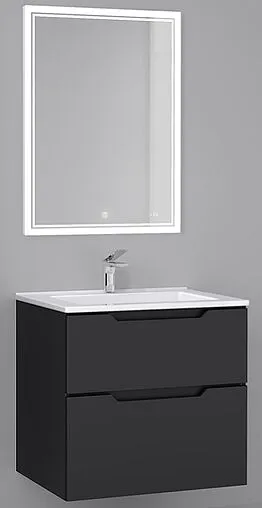 Шкаф-зеркало Jorno Slide 65 R антрацит Sli.03.60/A