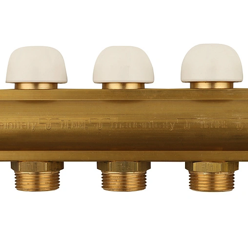 Группа коллекторная без расходомеров 8 отводов 1&quot;в/в x ¾&quot;ек Tiemme 3870010