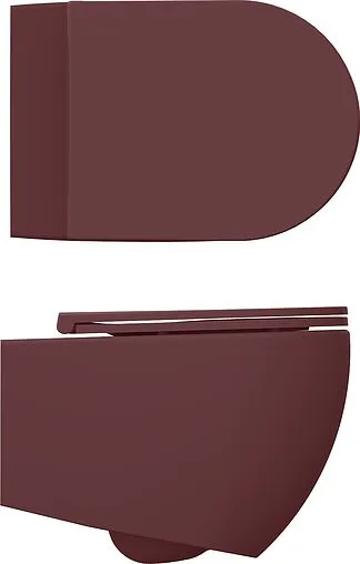 Крышка-сиденье для унитаза с микролифтом ISVEA F50 бордовый 40KF0543I-S