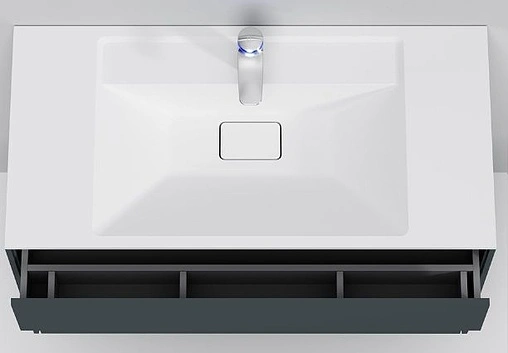 Тумба-умывальник подвесная Am.Pm Inspire 2.0 100 графит M50AFHX1003GM+