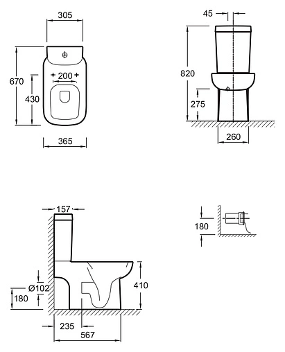 Унитаз-компакт Jacob Delafon Replay белый 4973K-00+E4831-00