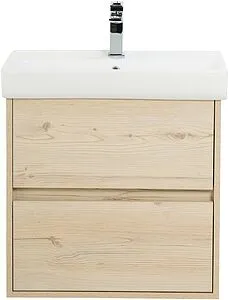 Тумба-умывальник подвесная BelBagno NEON 50 Pino Bianco NEON-500-2C-SO-PB+19050, 1