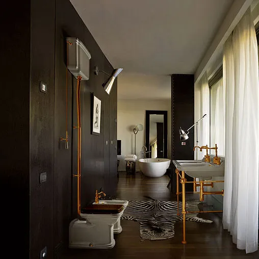 Механизм смыва для высокого бачка Kerasan New Catis белый 754591