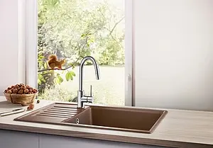 Смеситель для кухни с выдвижным изливом Blanco Mida-S хром 521454, 3