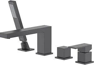 Смеситель на борт ванны на 4 отверстия Aquatek Либра чёрный матовый AQ1648MB Смеситель на борт ванны на 4 отверстия Aquatek Либра чёрный матовый AQ1648MB, 1